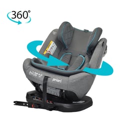 PRIORI - Silla Carro Bebe First Plus 360 º ISOFIX Gris Celeste