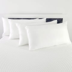 HOGARETO - Set x 2 Almohadas Siliconadas 90x50cm Blanco