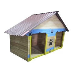 MAOS - Casa Para Perro fresh doble AZUL- Maospets