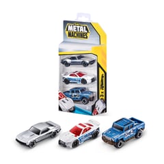 ZURU - Set de Carritos de Juguete Flair X 3 - METAL MACHINES