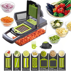 ONE PIXEL - Rallador De Cocina Con Recipiente Y Accesorios