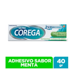 COREGA - Crema Adhesiva Para Prótesis Ultra Menta 3D X 40 Gr