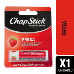 CHAPSTICK - Protector Labial Chap Stick Fresa x 4 Gr