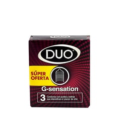 DUO - Condones G-Sensation x 3 Und