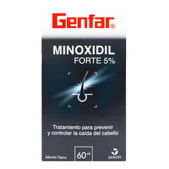 GENFAR - Minoxidil Forte 5% Control A La Caída Del Cabello x 60 Ml
