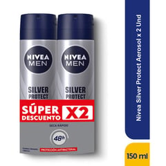 NIVEA - Antitranspirante Silver Protect 2 X 150 Ml