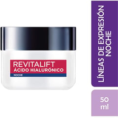 REVITALIFT - Crema L'Oréal Paris Ácido Hialurónico Noche X 50 Ml