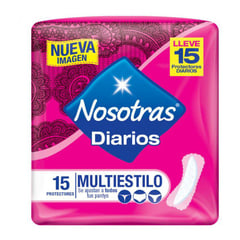 NOSOTRAS - Protectores Diarios Multiestilo x 15 Und