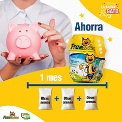 FREE MIAU - Arena Freemiau Gatos 4.5 Kg