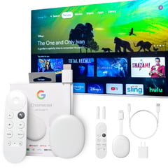 GOOGLE - Google Chromecast 4k Última Versión Reproductor Streaming Blanco