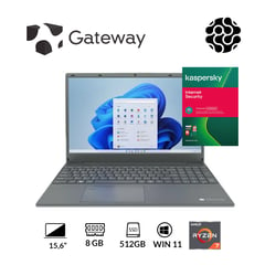 GATEWAY - Portátil Acer Slim Ryzen 7 3700U 8gb 512gb SSD, 15.6" Win 11 Gris T Ingles