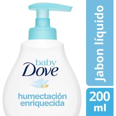 DOVE - Baby Jabón Liquido Humectación Enriquecida X 200 Ml.