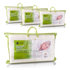 ENERGY PLUS - Combo: 4 Almohadas ortopédicas con protector en Bamboo