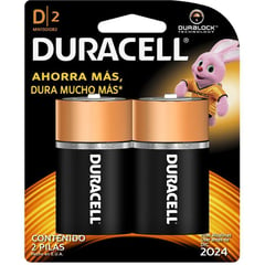 DURACELL - Pilas Blister Tipo D x 2 Und