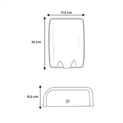 CCOL - Secador De Manos Sensor Acero Inoxidable 110v Institucional