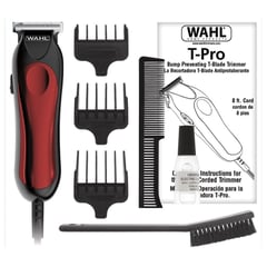 WAHL - Kit de patillera t-pro 9307-300 - negro con vinotinto