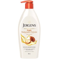 JERGENS - Crema humectante corporal Argan restaurador 400 ml