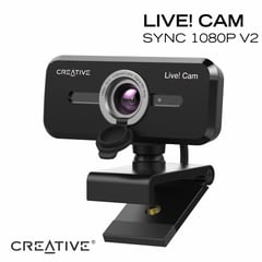 CREATIVE LABS - Camara Web Creative LIVE CAM SYNC 1080P V2 Webcam USB