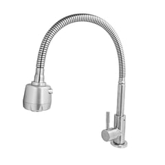 CCOL - Griferia Lavaplatos Agua Fria Flexible Acero Inox 304