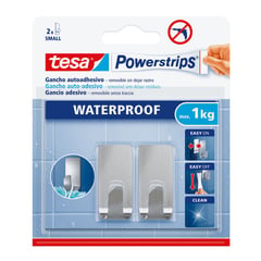 TESA - Ganchos adhesivos deco transparente 1kg x 2und