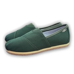 XIAN SHOES - Alpargata hombre yute verde oliva