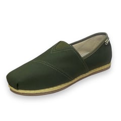 XIAN SHOES - Alpargata hombre yute verde oliva