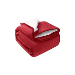 DCOR - Cobija Térmica Ovejera Cama DobleQueen Rojo