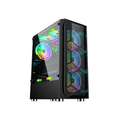 RXE - CHASIS GAMER 03 FRENTE MALLA 1 FAN COOLER RGB LED