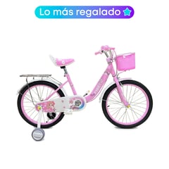 ROADMASTER - Bicicleta Infantil Rin 16 18 y 20 Niñas Rosada.