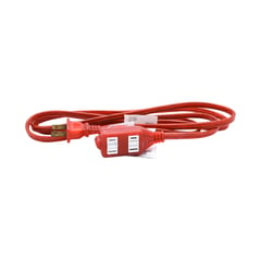 VDM - Extension roja polarizada calibre 14 con 3 salidas y cable 2,7m