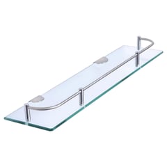 CCOL - Repisa Rectangular En Vidrio Y Acero 40cm Nube