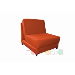 MUEBLES FANTASIA - Silla cama de 70 cm Tela Memphis Naranja