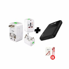 SHEDRAIN - Kit De Cargador Viajero Con Power Bank 5000mah Obsequio