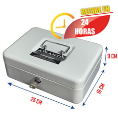 ATLANTIS - Caja Menor Rf 350 Seguridad Antirrobo Empresarial 2 Llaves