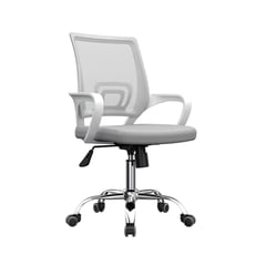 BONNO - Silla Atlantis Eco Xj Malla Gris Marco Blanco