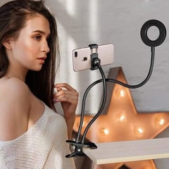 GENERICO - Aro Led Selfie Soporte Para Celular Usb Multiuso