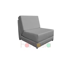 MUEBLES FANTASIA - Silla cama de 70 cm Cuerotex Gris Oscuro