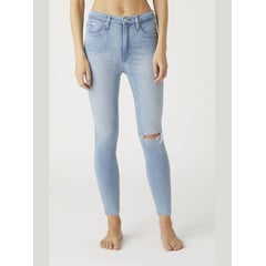 CALVIN KLEIN - Jeans Azul Claro Skinny High Rise Para Mujer