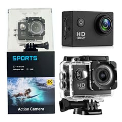 ACTION CAMCORDER - Cámara Deportiva Sumergible 30metros Sport Cam Hd 1080p 12mp