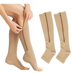 GENERICO - Medias De Compresion Anti Varices Zip Sox Unisex