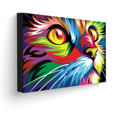 ART INDUSTRY - Cuadro 70x50 Cms Decorativo Gato