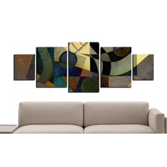 ART INDUSTRY - Cuadro 130x50Cms 5 Piezas Decorativo Abstracto11