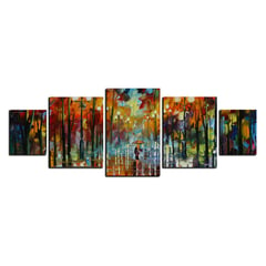 ART INDUSTRY - Cuadro 130x50Cms 5 Piezas Decorativo Camino 2