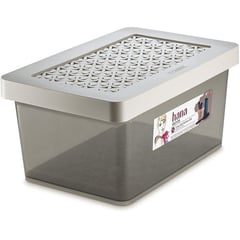 ORDENE - Caja con tapa 8,5 litros cristal