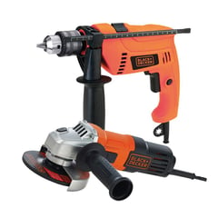 BLACK+DECKER - Combo Pulidora 4 1/2 G650+Taladro 1/2 HD555-B3 G650-B3E Black + Decker