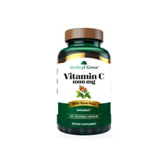 MEDICAL GREEN - Vitamina c 1000 mg with rose hips x 100 capsulas