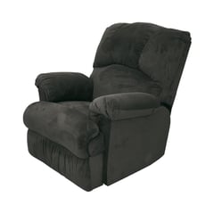 MUEBLES ALBURA - Silla Reclinable Negra Poliéster