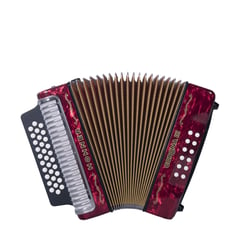 HOHNER - ACORDEON CORONA III BESAS ROJO.