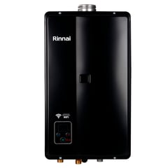 RINNAI - Calentador de paso agua 23 lts a gas natural- - Negro