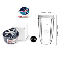 GENERICO - Kit Vaso 24oz+Cuchilla para Nutribullet 600w-900w